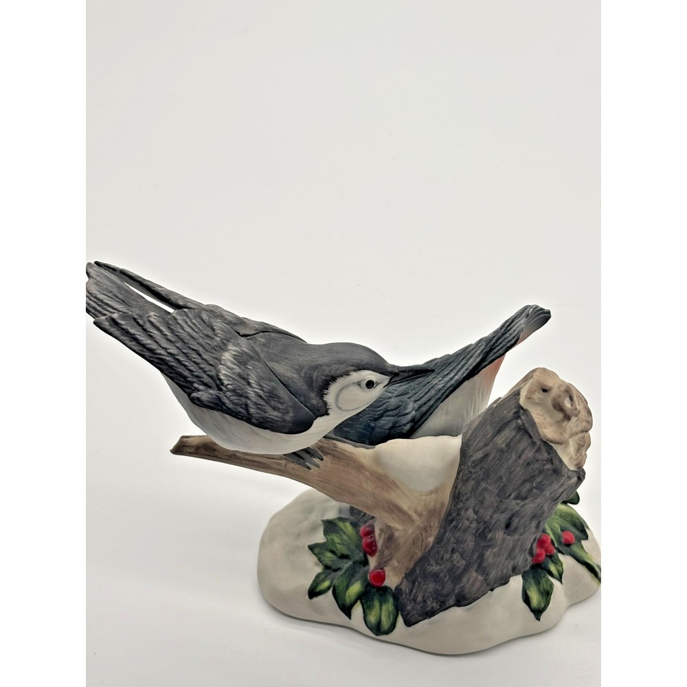 Gallery Originals Limited Edition 1984 Porcelain Birds on Branch Figurine - Picture 5 of 8